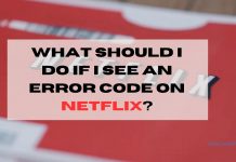 What should I do if I see an error code on Netflix?